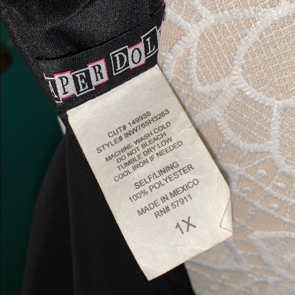 Paper Doll Black Sheer Asymmetrical Maxi Dress - Picture 11 of 11